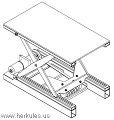 herkules belt drive electric scissor lift tables_v0648_02