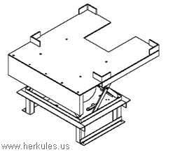herkules adjustable walk-in rack lift tables with counterweights v0054_01