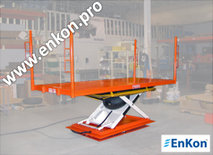 v0574_01_enkon_air_scissor_lift_and_rotate_with_removable_gusset_posts_with_rotate_push_handles